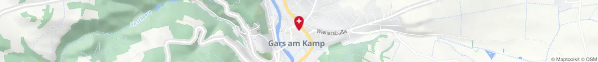 Kartendarstellung des Standorts für Apotheke Zur heiligen Gertrud in 3571 Gars am Kamp